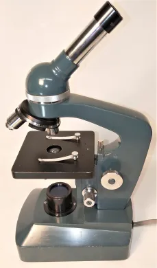 Cenco HVS-20 Monocular Compound Microscope with 40X to 400X Magnification and Illumination