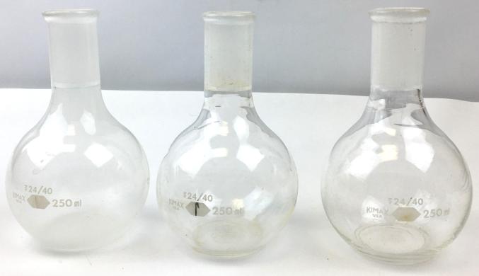 Corning PYREX 250mL Flat-Bottom Boiling Flask with 24/40 Standard Taper Joint-cover