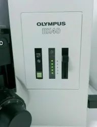 Olympus BX40 Dual Head Compound Microscope with Front to Back Bridge and 2x Objective, 5 of 7