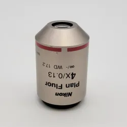 Nikon Plan Fluor 4x Microscope Objective, WD 17.2 mm, 3 of 3