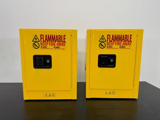 Uline H-2569-Y Flammable Liquid Safety Storage Cabinet-cover