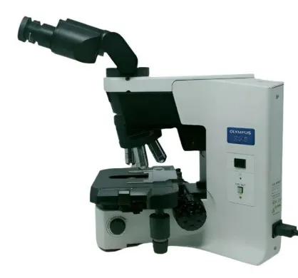 Olympus BX45 Microscope with Nanodyne LED, 5-Position Nosepiece, Tilting Binocular Head