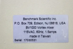 Benchmark BV1000 Vortex Mixer, 120V 50/60Hz Lab Shaker, 2 of 6
