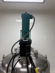 Thermo Electron Stainless Steel Jacketed Reactor Vessel with Industrial Agitation Motor, 2 of 4