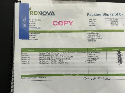 Grenova Tipnovus Automated Pipet Tip Washer and Dryer with Touchscreen Control-cover