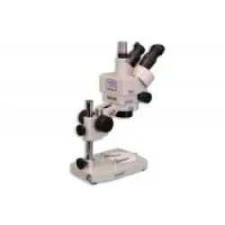 Meiji EMZ-5TR Trinocular Zoom Stereo Microscope with PL Pole Stand and MA502 Eyepieces, 4 of 7