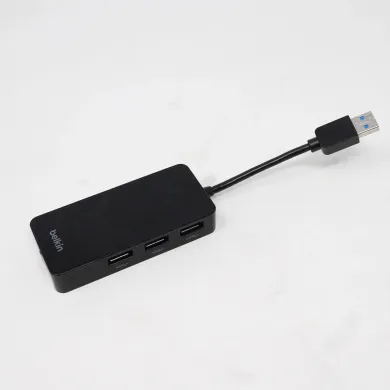 Belkin B2B128tt USB-A to 3-Port USB 3.0 and Gigabit Ethernet NIC Network Adapter