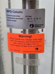 Schott Duran BPG Chromatography Column 140/500 for Scalable Liquid Chromatography, 6 of 7