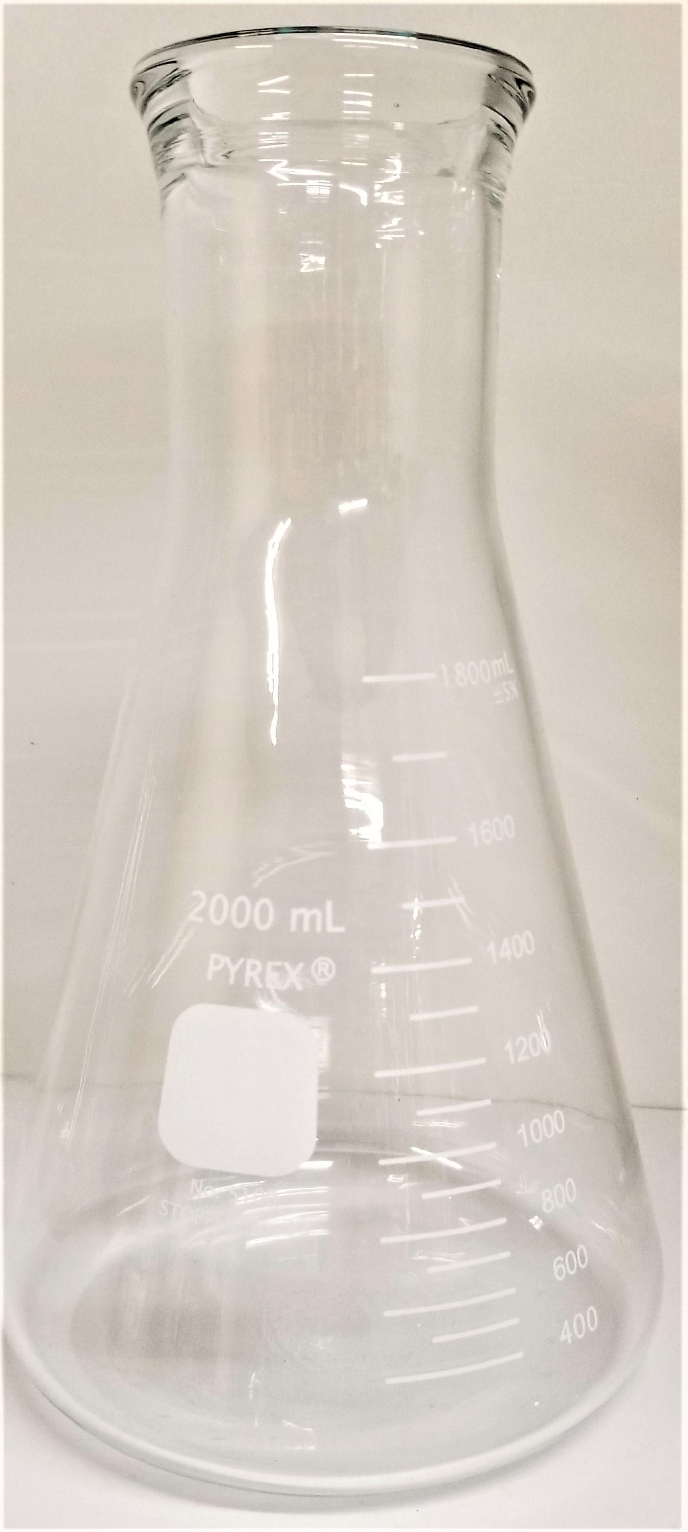 Corning PYREX 5100 Wide-Mouth 2000 mL Titration Flask for Laboratory Use