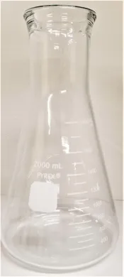 Corning PYREX 5100 Wide-Mouth 2000 mL Titration Flask for Laboratory Use