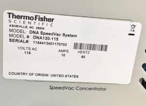 Thermo Savant DNA120 Vacuum Concentrator for DNA and RNA Sample Drying, 16 of 16