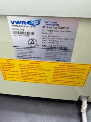 VWR Ultrasonic Cleaner for Laboratory Use-cover
