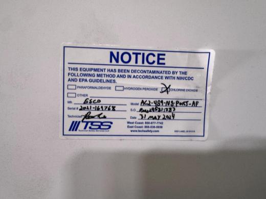 Esco Airstream Class II 4' Biosafety Cabinet-cover