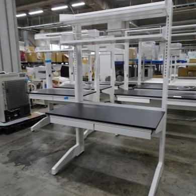 Shimadzu 4165-1 Frame-Type Side Laboratory Bench with Shelf, 1200×750×810 mm-cover