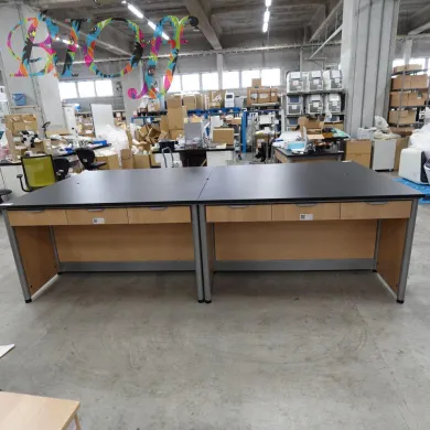 Oriental Giken Kogyo VQCA-II W-3000 Central Laboratory Workbench with 12 Drawer Units