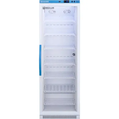 Accucold ARG15ML 15 Cu.Ft. Glass Door Upright Laboratory Refrigerator for Scientific Cold Storage