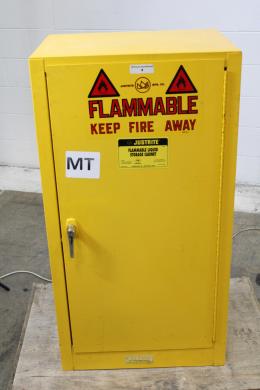 Justrite 25315 15-Gallon Flammable Safety Cabinet with Manual Door, FM & NFPA Compliant-cover