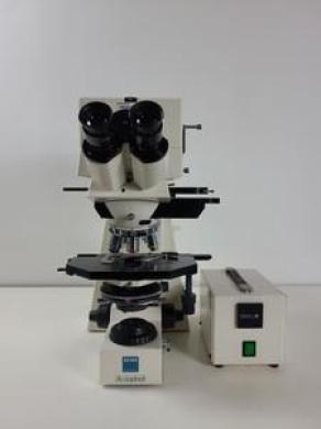 Zeiss Axiophot Microscope w/ 5 x Zeiss Plan-NEOFLUAR Objectives Lab-cover