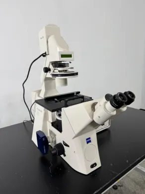 Zeiss Axiovert 200 Inverted Microscope with Binocular Eyepiece and External Illumination Control