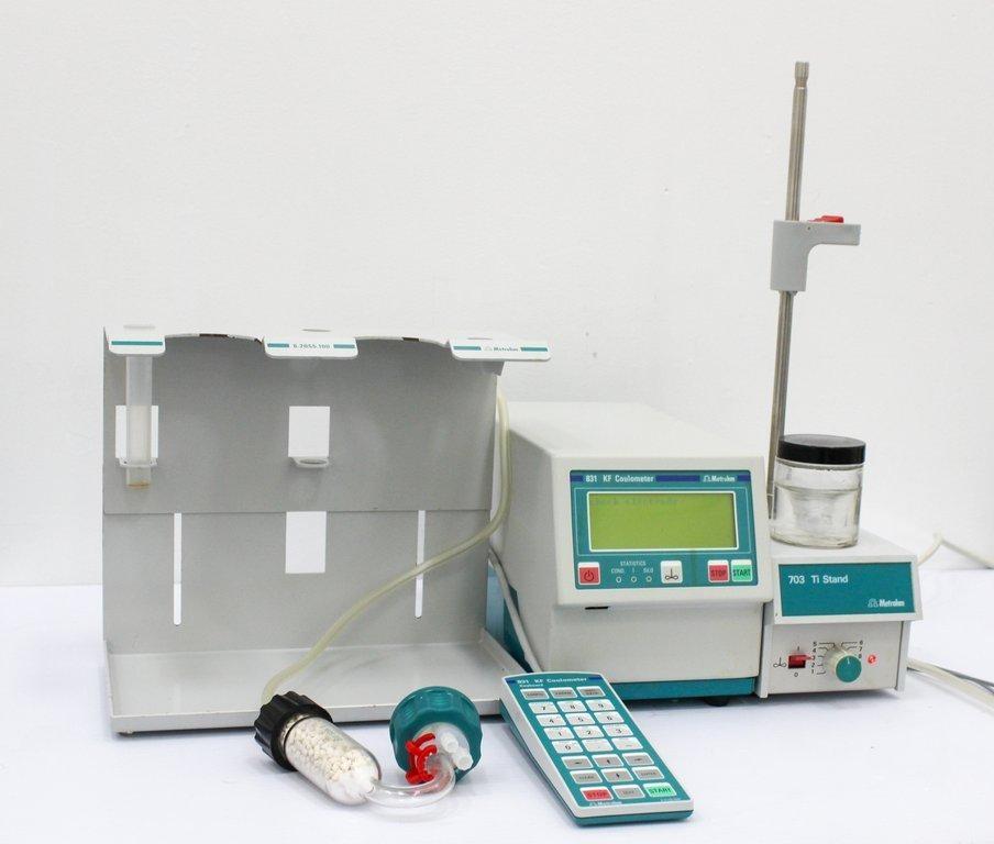 Metrohm 831 KF Coulometer Benchtop Moisture Analyzer with Dual RS 232C Interfaces