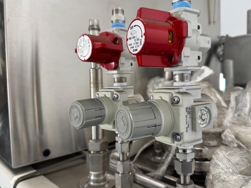 Wastech Engineering Solvent Dispense System with Touchscreen Control and Stainless Steel Housing