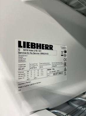 Liebherr 5216 index 21B/001 Upright Ultra-Low Temperature Laboratory Freezer-cover