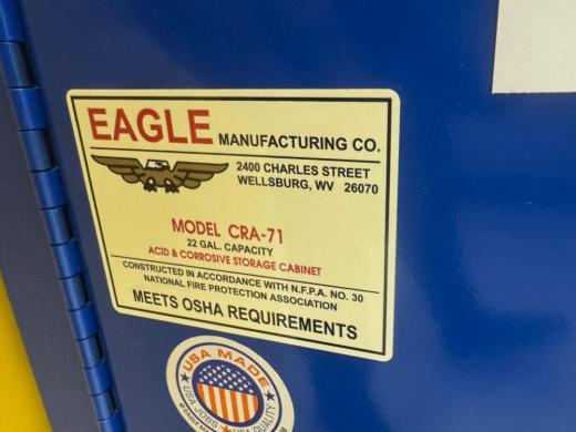 Eagle CRA-71 22 Gallon Acid and Corrosive Chemical Storage Cabinet-cover