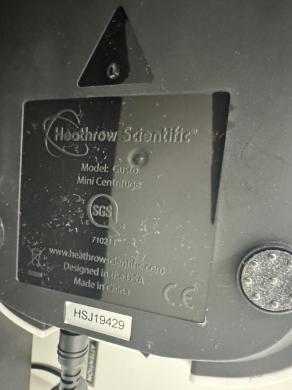 Fisherbrand Gusto Mini Centrifuge with Digital Control and Clear Lid-cover