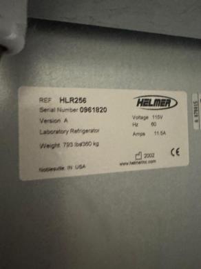Helmer Scientific HLR256 Double Door Laboratory Refrigerator-cover