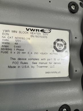 VWR Digital Mini Heat Blocks - Quantity 2-cover