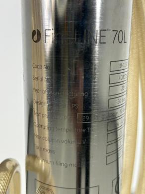 Cytiva Fineline 70L Stainless Steel Bioprocessing Vessel with Support Stand and Tubing-cover