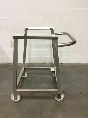 Stainless Steel Tote Dolly for Laboratory Equipment Transport