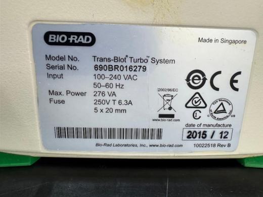 Bio-Rad Trans-Blot Turbo System Protein Transfer Apparatus-cover