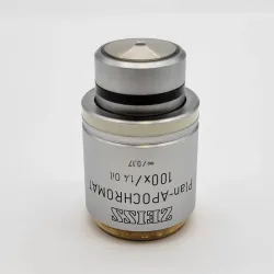 Zeiss Plan APOCHROMAT 100x Oil Immersion Microscope Objective 1.40 NA M27 Thread, 2 of 4