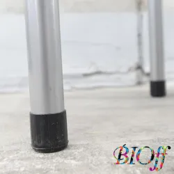 YAMAZEN FB-01BK Round Pipe Stool with Steel Frame and PVC Upholstery, 3 of 3