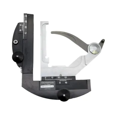 Olympus Microscope U-FMP Mechanical XY Stage with Coaxial Control and Slide Holder