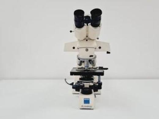 Carl Zeiss Axioskop El Einsatz Fluorescence Microscope w/ 5 Objectives-cover