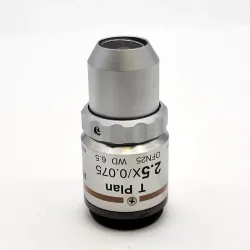 Nikon T Plan 2.5x EPI Microscope Objective, M25 Thread, 0.075 NA, 3 of 4