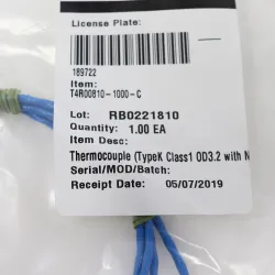 ARI Aeropak Type K Class 1 OD 3.2mm Thermocouple Probe T4R00810-1000-C, 2 of 5
