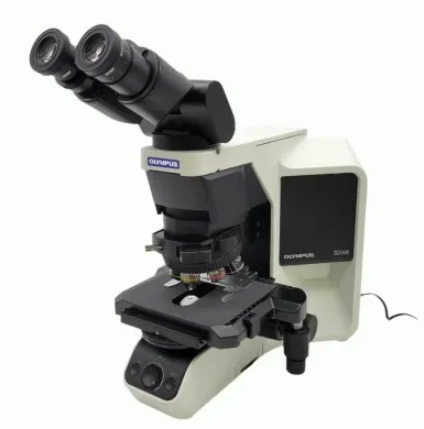 Olympus BX46 LED Microscope with Apo 2x and Fluorite Objectives, Tilting Binocular