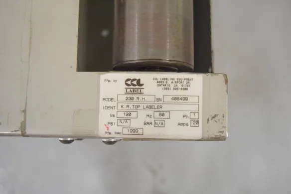 CCL 230 RH Automated Laboratory Tube Top Labeler