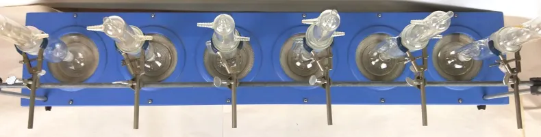 Electrothermal EME6 6-Place Extraction Mantle with Soxhlet Glassware Set 500mL