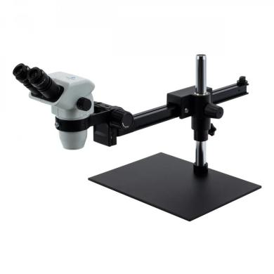 ACCU-SCOPE 3075 Binocular Zoom Stereo Microscope on Gliding Boom Stand-cover