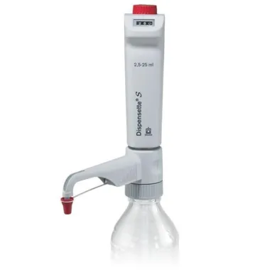 BrandTech Scientific Dispensette S Digital Bottletop Dispenser, 2.5 to 25mL