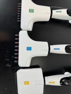 INTEGRA Biosciences Multichannel Electronic Pipettes - Set of 3 with Color-Coded Heads-cover