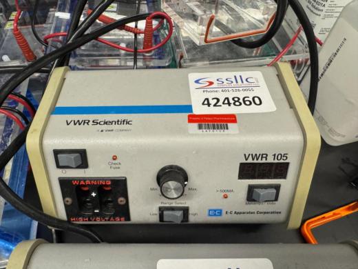 VWR 105 Electrophoresis Power Supply for Controlled Voltage and Current Regulation-cover