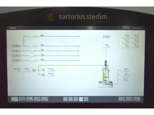 Sartorius Biostat B-DCU 4-Fold Single-Use Cell Culture Bioreactor System with Univessel SU Vessels, 54 of 65