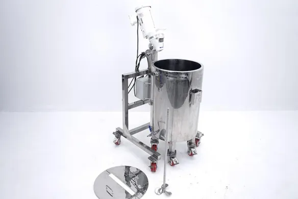 Sharpe Mixers G-075A Propeller Mixer, 2700 rpm, with IFP-021-1810 100 L Jacketed Stainless Steel Tank