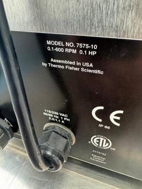 Cole-Parmer Masterflex Easy-Load II Model 7575-10 Peristaltic Pump with L/S Easy-Load II Pump Head-cover