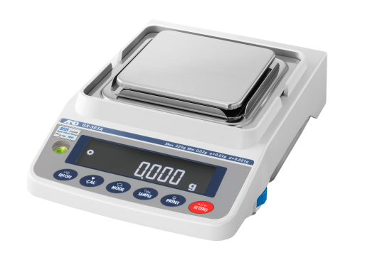A&D GX&GF-603A Series Precision 3-Place Balance with 620 g Capacity and 0.001 g Readability-cover